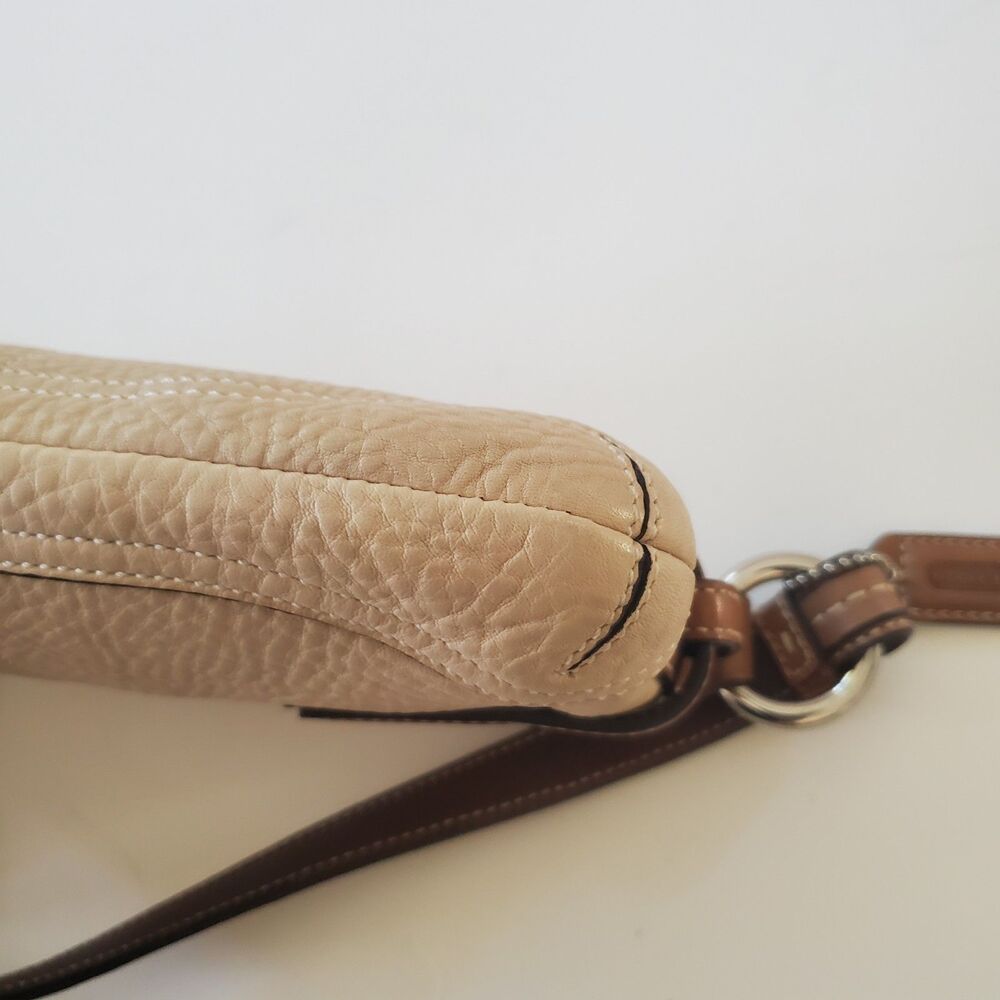 Coach East West Beige Pebbled Leather Demi Convertible Shoulder Bag Y2K NWOT - Picture 7 of 16